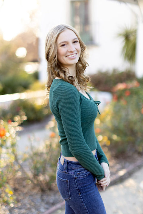 Senior Photo at Scripps College. 