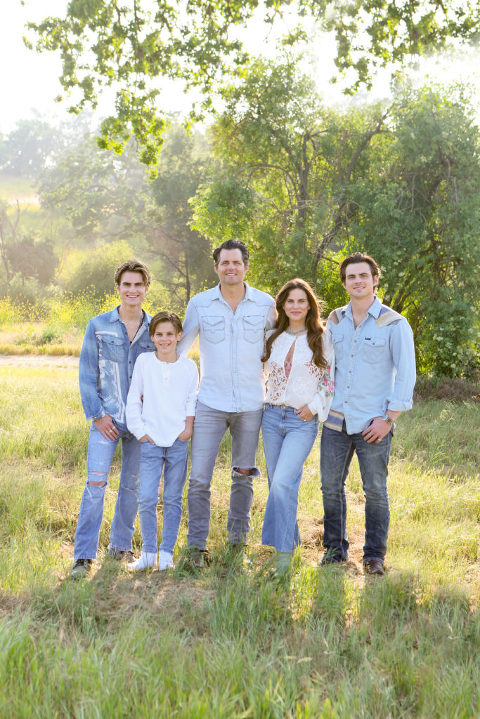 Los Angeles Family Photography, Diana Henderson Photography, Family in hills of Agoura, Beautiful family photography Los Angeles, Kristoffer Polaha, Micah Polaha, Caleb Polaha, Jude Polaha, Julianne Polaha