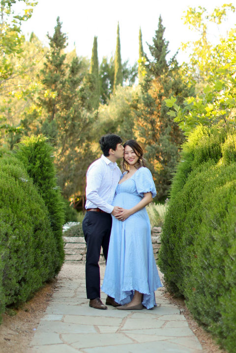 Pasadena Arlington Garden Maternity Session Photography, Garden Pregnancy Photography