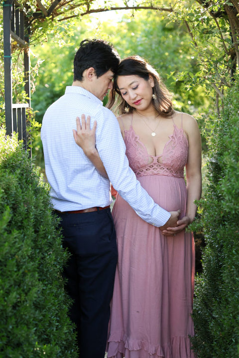 Pasadena Arlington Garden Maternity Session Photography, Garden Pregnancy Photography