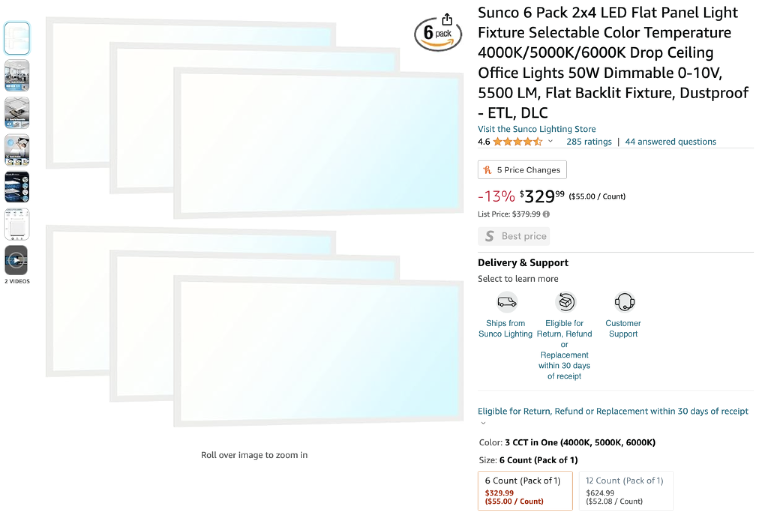 photography LED light wall