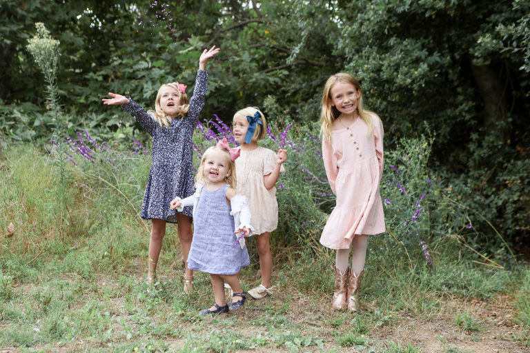 Los Angeles Family at Temescal Canyon Park, Photography Session, 4 Girls