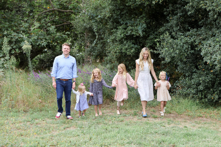 Los Angeles Family at Temescal Canyon Park, Photography Session, 4 Girls