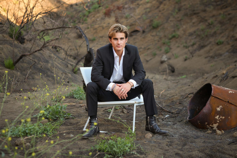 Senior Photo Boy in a suit Los Angeles, Diana Henderson Photography