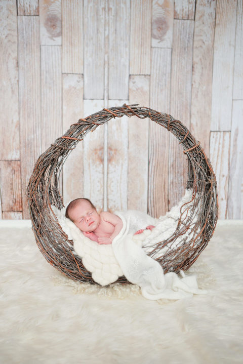 Los Angeles Newborn Photography, Los Angeles Newborn Baby Boy in Prop, Newborn Photoshoot