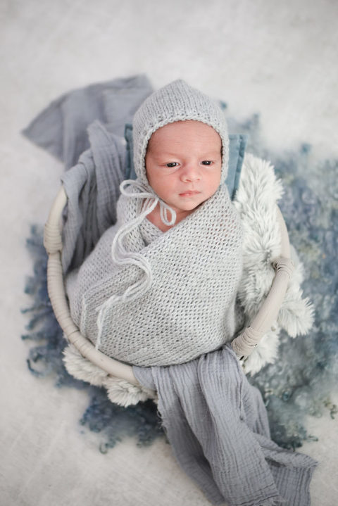 Los Angeles Newborn Photography, Los Angeles Newborn Baby Boy in Prop, Newborn Photoshoot